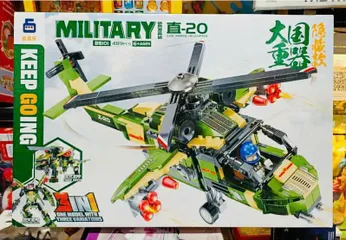 Đồ Chơi Lắp Ráp Máy Bay Trực Thăng Z-20 BB101 - Bộ 489 Mảnh, Series Quân Sự Cho Trẻ Từ 6 Tuổi Trở Lên