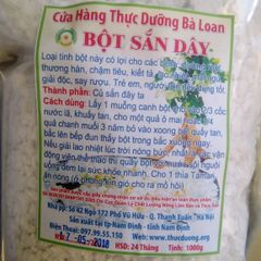 Bột sắn dây nguyên chất Thực Dưỡng Bà Loan 1kg - Thực phẩm dinh dưỡng an toàn cho sức khỏe, giàu chất xơ và vitamin C