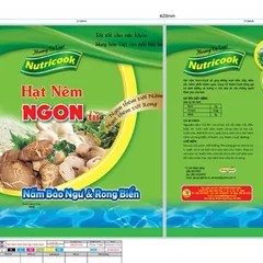 Hạt Nêm Nấm Bào Ngư Rong Biển 220g - Gia Vị Thực Dưỡng Thuần Chay Bà Loan, Hương Vị Tự Nhiên Cho Món Ăn Thêm Ngon