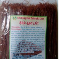 Bún Gạo Lứt 500g Thực Dưỡng Bà Loan - Nguyên liệu sạch, bổ dưỡng cho món ăn tốt cho sức khỏe, dễ chế biến và tiện lợi sử dụng hằng ngày.