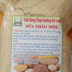 Sữa Thảo Mộc 1kg Bà Loan - Sản Phẩm Thực Dưỡng Từ Gạo Lứt Và Hạt Dinh Dưỡng, Hỗ Trợ Tiêu Hóa Và Bồi Bổ Sức Khỏe