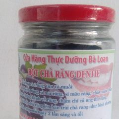 Bột Chà Răng Dentie 70g - Sạch Răng, Khử Mùi Hôi, An Toàn Cho Gia Đình, Thực Dưỡng Bà Loan, Không Hóa Chất