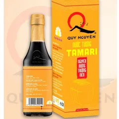 Nước Tương Tamari Quy Nguyên 250ml - Gia Vị Chấm An Toàn Không Hóa Chất, Nước Chấm Bổ Dưỡng Từ Đậu Nành Tự Nhiên Việt Nam