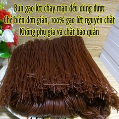 Bún Gạo Lứt 500g Combo 5 Gói - Thực Dưỡng Tốt Cho Sức Khỏe, Dinh Dưỡng, Giảm Cân Tự Nhiên, Phù Hợp Với Chế Độ Ăn Chay