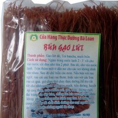 Bún Gạo Lứt 500g Combo 5 Gói - Thực Dưỡng Tốt Cho Sức Khỏe, Dinh Dưỡng, Giảm Cân Tự Nhiên, Phù Hợp Với Chế Độ Ăn Chay
