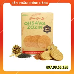 Bánh Gạo Lứt Mè Đen Zozin 125gr - Thực Phẩm An Toàn, Giàu Dinh Dưỡng - Hỗ Trợ Kiêng Ăn, Tốt Cho Người Tiểu Đường