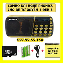 [FREESHIP] Loa đài học tiếng anh PHONICS TỪ QUYỂN 1 ĐẾN QUYỂN 5 cho bé