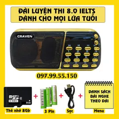 Loa Di Động Học Nghe Tiếng Anh IELTS 8.0 Kèm Thẻ Nhớ 8GB - Tăng Cường Kỹ Năng Nghe Nói Cho Mọi Lứa Tuổi
