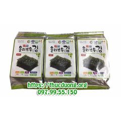 Rong Biển Ăn Liền Garimi Hàn Quốc - 3 Gói Nhỏ 12.6g - Snack Từ Rong Biển Tươi Giàu Dinh Dưỡng, Hương Vị Nguyên Chất