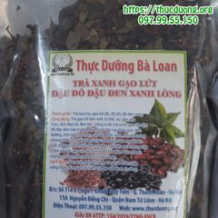 Trà xanh gạo lứt đỏ và đậu đen xanh lòng 500g - Thực Dưỡng Bà Loan - Thức uống bổ dưỡng cho sức khỏe và thanh lọc cơ thể