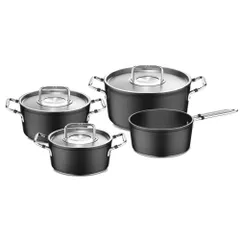 Bộ nồi 4 món Fissler Luno Black Chất Liệu Nhôm Đúc