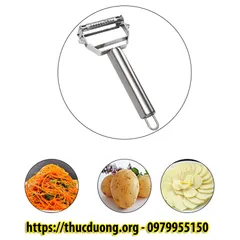 [Hot Hot Hot] Dao gọt vỏ bào sợi rau củ quả đa năng bằng Inox