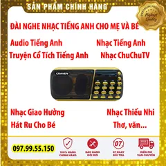 Loa Bluetooth Di Động Học Tiếng Anh Cho Bé - Chống Ánh Sáng Xanh Từ Điện Thoại, 20 Giáo Trình Âm Thanh Chất Lượng Cao