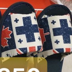 Dép vải Hàn Quốc đi trong nhà hình cờ