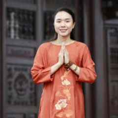 Áo Dài Cách Tân Đi Chùa Hoa Sen - Thiết Kế Hiện Đại, Thanh Lịch - Size S, M, L Cho Nữ Giới Thời Trang Việt Nam