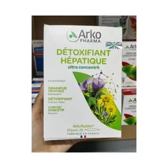  Nhập khẩu chính ngạch Nước giải độc gan Arkofluides Detoxifiant Hepatique H/20 ống ARKOPHARMA 