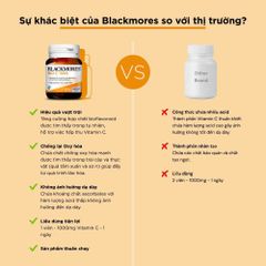 Viên uống vitamin C Blackmores Bio C 1000mg - Hỗ trợ sức khỏe, tăng cường sức đề kháng - 31 viên nhập khẩu Úc.