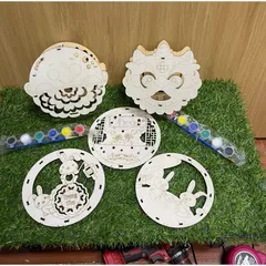 Lồng Đèn Trung Thu Gỗ Tự Tô Màu Cho Bé – Đèn Gỗ Tự Lắp Ráp, Tô Màu Sáng Tạo - Đồ chơi thủ công cho bé