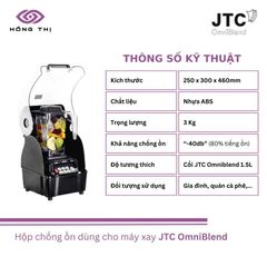 Hộp Chống Ồn Cao Cấp Cho Máy Xay Sinh Tố JTC OmniBlend - Giảm Tiếng Ồn Hiệu Quả, Thiết Kế Sang Trọng, Dễ Lắp Đặt