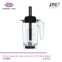 Cối Xay Sinh Tố JTC OmniBlend 1,5L - Bộ Cối, Nắp, Lưỡi Dao & Que Khuấy - Tạo Sinh Tố Mịn Màu An Toàn, Nhập Khẩu Chính Hãng