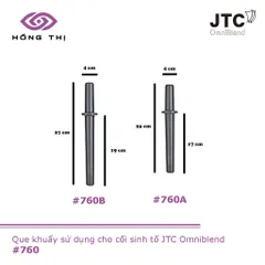 Combo Que Khuấy & Tay Tháo Đồ Dùng Máy Xay Sinh Tố JTC OmniBlend - Nhựa Polycarbonate Chịu Lực, An Toàn Sức Khỏe