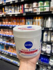 Kem Dưỡng Ẩm Nivea Reparateur & Soin 400ml - Cấp Nẩm 72h, Chống Nẻ, Dưỡng Da Mềm Mịn, Dùng Cho Mẹ & Bé