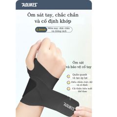 Băng Quấn Cổ Tay AOLIKES - Chất Liệu Mỏng Nhẹ Bảo Vệ Cổ Tay Khi Chơi Thể Thao, Hỗ Trợ Phục Hồi Chấn Thương