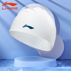 Mũ bơi Lining cho trẻ em và người lớn - Chống thấm nước, đàn hồi, siêu nhẹ, thoải mái cho tập bơi mã LXMU520