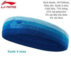Băng Đô Thể Thao Lining Thấm Hút Mồ Hôi - Phụ Kiện Yoga, Cầu Lông, Tennis Cho Nam Nữ, Chống Tụt Hiệu Quả