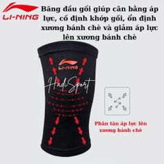 Bó Gối Thể Thao LI-NING AQAH624-1 - Băng Bảo Vệ Đầu Gối Chạy Bộ, Đệm Điều Áp Nhẹ, Chống Chấn Thương Nam Nữ