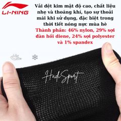 Bó Gối Thể Thao LI-NING AQAH624-1 - Băng Bảo Vệ Đầu Gối Chạy Bộ, Đệm Điều Áp Nhẹ, Chống Chấn Thương Nam Nữ