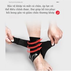Băng quấn bảo vệ mắt cá chân, khớp cổ chân LI-NING giúp bảo vệ khớp phục hồi chấn thương mã  LDEU157