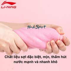 Khăn lau mồ hôi LINING chính hãng - Khăn thể thao thấm hút mồ hôi cho cầu lông và bơi lội, kích thước 60 x 30 cm