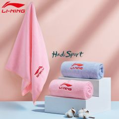 Khăn lau mồ hôi LINING chính hãng - Khăn thể thao thấm hút mồ hôi cho cầu lông và bơi lội, kích thước 60 x 30 cm