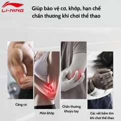 Băng Bảo Vệ Khuỷu Tay LI-NING Chống Trượt - Bảo Vệ Khớp Khi Chơi Cầu Lông, Bóng Rổ, Thể Thao Hạn Chế Chấn Thương Mã AQAH252-1