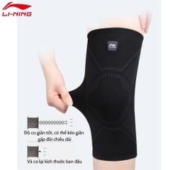Băng Bảo Vệ Đầu Gối LI-NING Điều Áp - Phù Hợp Chạy Bộ & Chơi Thể Thao, Hỗ Trợ An Toàn Chống Chấn Thương Mã LDEU851