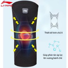 Băng Bảo Vệ Đầu Gối LI-NING Điều Áp - Phù Hợp Chạy Bộ & Chơi Thể Thao, Hỗ Trợ An Toàn Chống Chấn Thương Mã LDEU851
