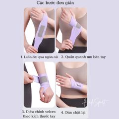 Băng quấn cổ tay Lining LDEU129 - Đai bảo vệ cổ tay mỏng nhẹ, hỗ trợ tennis, cầu lông, thể thao, điều áp, thoải mái khi sử dụng
