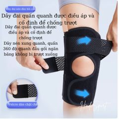 Bó Gối Lining LDEU182 - Đệm Khum Bảo Vệ Khớp Gối, Hỗ Trợ Phục Hồi Chấn Thương, Giảm Đau Thể Thao, Co Giãn Thoáng Khí