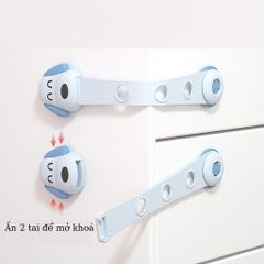 Khoá Ngăn Kéo An Toàn Cho Bé Hình Cún Con Đáng Yêu - Giúp Tránh Bị Kẹp Tay Tủ Lạnh, Tủ Nội Thất, Dễ Sử Dụng