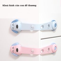 Khoá Ngăn Kéo An Toàn Cho Bé Hình Cún Con Đáng Yêu - Giúp Tránh Bị Kẹp Tay Tủ Lạnh, Tủ Nội Thất, Dễ Sử Dụng