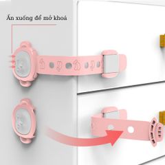 Khoá Ngăn Kéo An Toàn Cho Bé Hình Cún Con Đáng Yêu - Giúp Tránh Bị Kẹp Tay Tủ Lạnh, Tủ Nội Thất, Dễ Sử Dụng