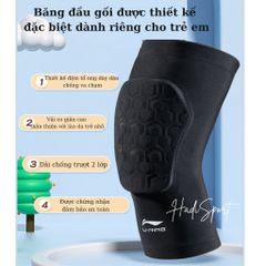 Đệm đầu gối trẻ em Lining - Băng bảo vệ gối nhẹ, thoáng khí cho trẻ em, an toàn khi chơi thể thao, hoạt động ngoài trời