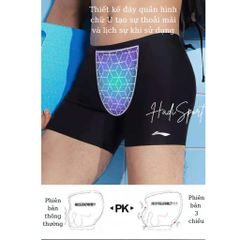 Quần Bơi Nam Lining LXKR666 - Chuyên Nghiệp, Thời Trang, Chất Liệu Thấm Nước UPF 50+, Thiết Kế Ôm Cơ Thể, Dễ Chịu Khi Vận Động