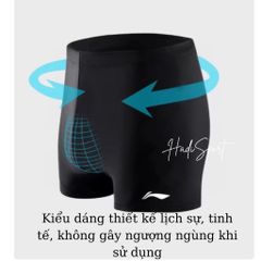 Quần Bơi Nam Lining LXKR666 - Chuyên Nghiệp, Thời Trang, Chất Liệu Thấm Nước UPF 50+, Thiết Kế Ôm Cơ Thể, Dễ Chịu Khi Vận Động