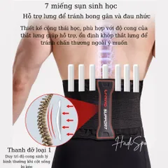 Đai bảo vệ thắt lưng Lining LQAN280 - Hỗ trợ bảo vệ eo, phục hồi chấn thương, thoáng khí, cao cấp cho gym và lao động nặng