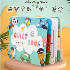 Học liệu Bóc Dán Thông Minh Montessori - Đồ Chơi Học Từ Vựng Tiếng Anh Cho Bé 3-6 Tuổi - Bảng Bận Rộn Sáng Tạo