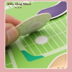 Học liệu Bóc Dán Thông Minh Montessori - Đồ Chơi Học Từ Vựng Tiếng Anh Cho Bé 3-6 Tuổi - Bảng Bận Rộn Sáng Tạo