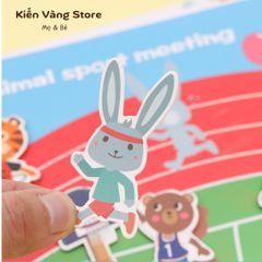 Học liệu Bóc Dán Thông Minh Montessori - Đồ Chơi Học Từ Vựng Tiếng Anh Cho Bé 3-6 Tuổi - Bảng Bận Rộn Sáng Tạo