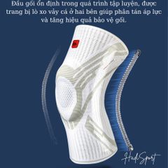 Băng Bảo Vệ Đầu Gối Lining Nâng Cấp - Nẹp Lò Xo & Miếng Đệm Silicon Dày, Hỗ Trợ Giảm Đau, Phục Hồi Chấn Thương